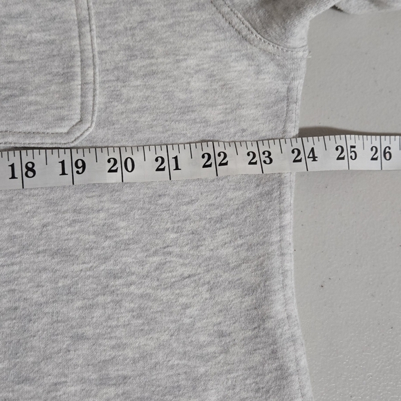 Nautica Light Gray Long Sleeve Fleece Shirt Shacket Sweatshirt Unisex Size XL - Picture 6 of 11